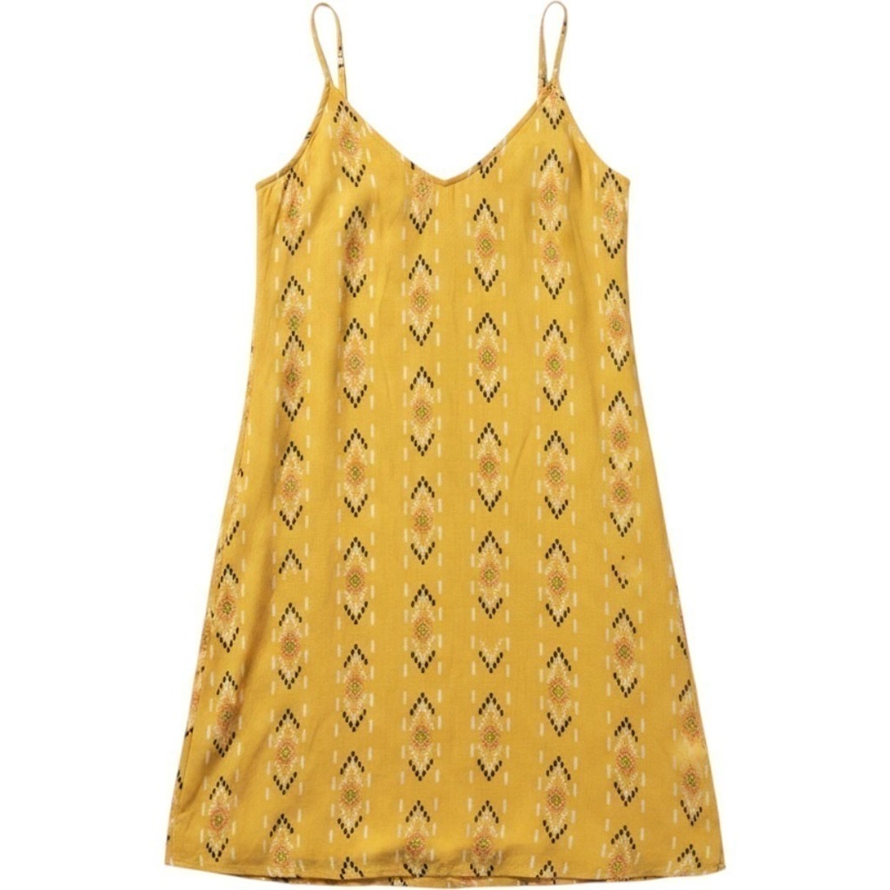 GB Gianni Bini Dress Womens M Yellow Geometric Tribal Strappy Back DR92550-014